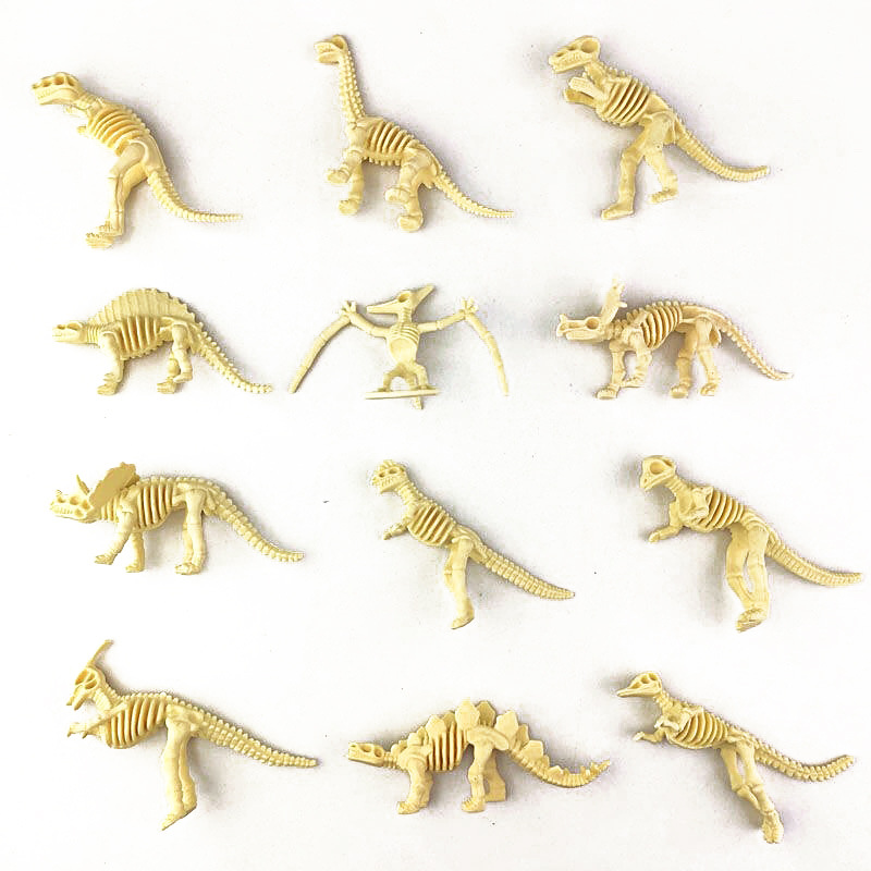 Model Kit Dinosaur - Набор из 12 моделей скелетов динозавров