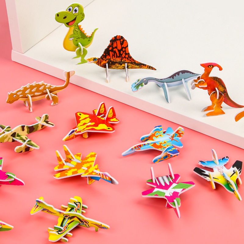 10 шт., креативный милый бумаж – обзор и цена Model Kit Dinosaur