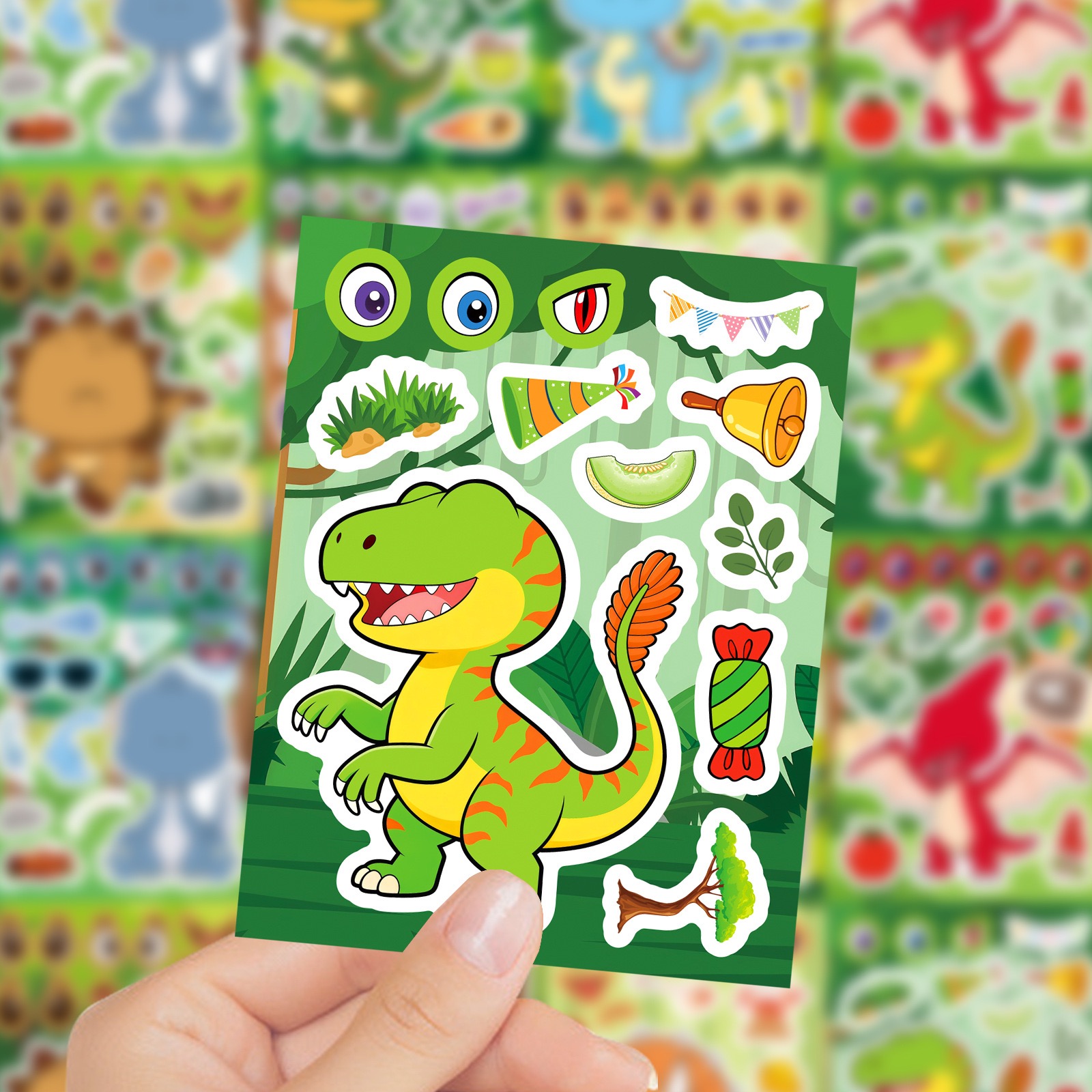 Набор из 8/16 листов: Наклейки – обзор и цена Model Kit Dinosaur